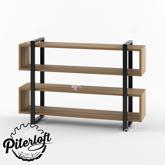 Industrial Console "Bakst" | Loft Style 3D model image 1