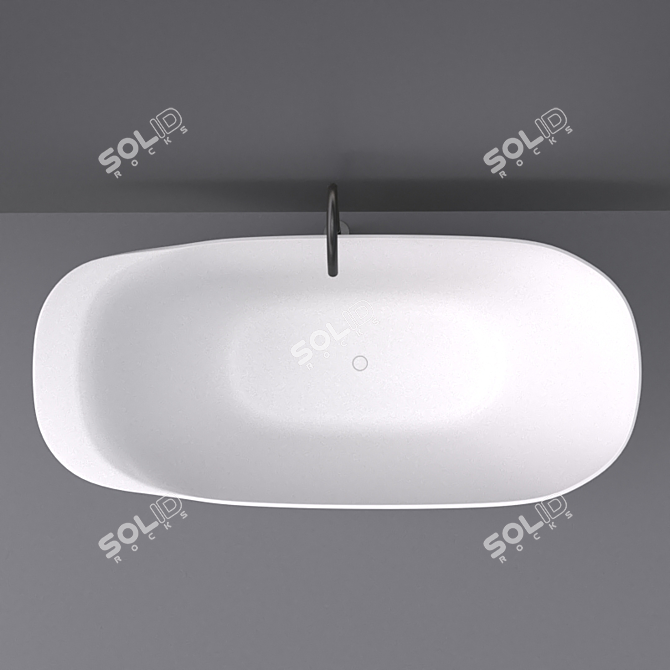 Laufen Ino Freestanding Bathtub: Luxurious Comfort 3D model image 3