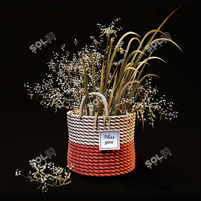 Wild Harvest Bouquet Set 3D model image 3