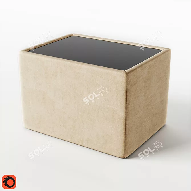 Contemporary Nuvolla Side Table 3D model image 2