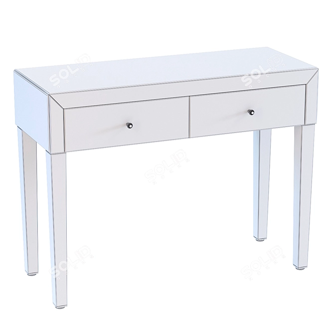 Elegant Mirrored Luxury Console 3D model image 2