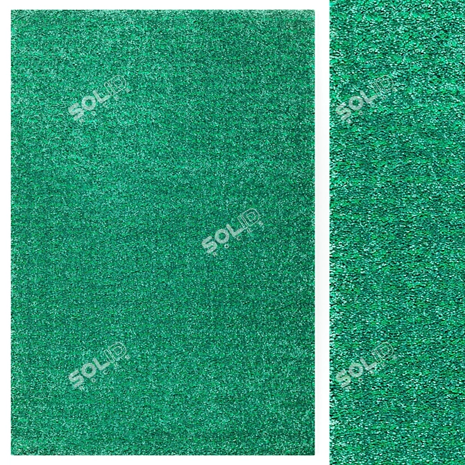 Langsted Green Carpet | 195x133 cm | IKEA 3D model image 1