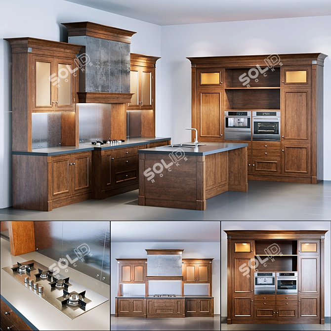 Boston Kitchen: FM Bottega d'Arte Excellence 3D model image 1