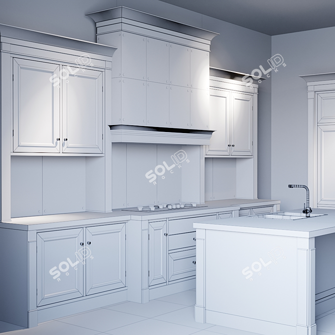 Boston Kitchen: FM Bottega d'Arte Excellence 3D model image 3