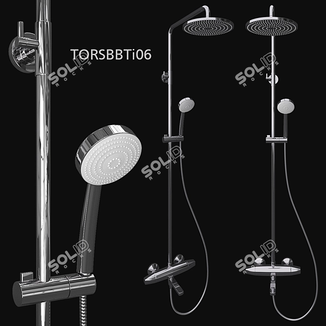 Iddis Torr Shower System: Innovative Design & Superior Functionality 3D model image 1