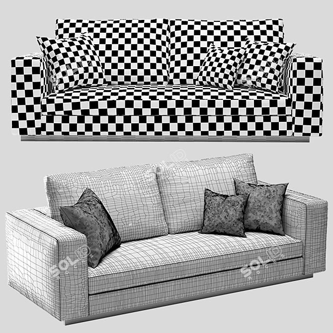 Reversi 14 Molteni & C: Stylish Modern Sofa 3D model image 3