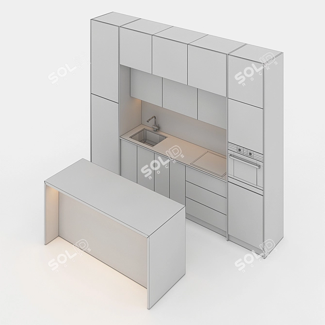 3Dmax Modeled Cabinet - Versatile Design 3D model image 3