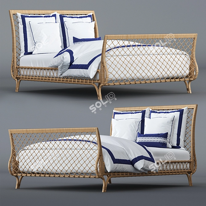 Coastal Dreams Bedding Set 3D model image 1