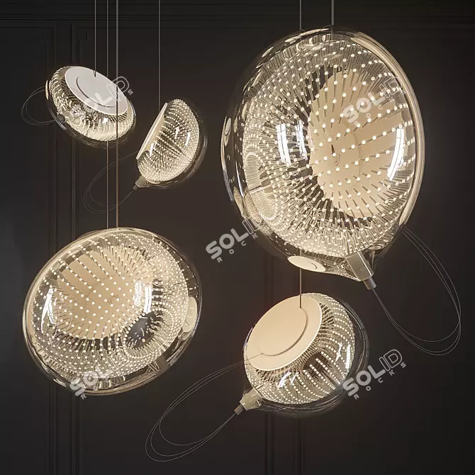 Contemporary Hanging Lights - Bocci 76 3D model image 1