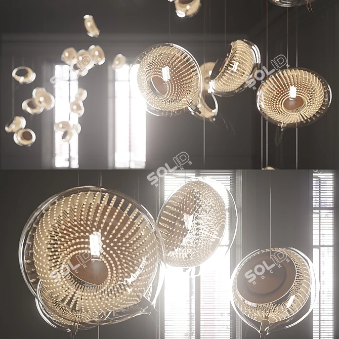 Contemporary Hanging Lights - Bocci 76 3D model image 3