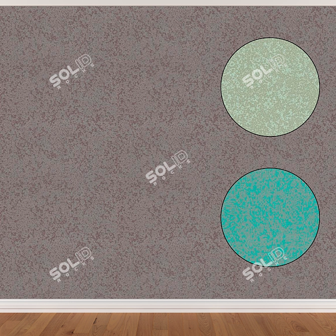 Seamless Wallpaper Set (3 Colors) 3D model image 1