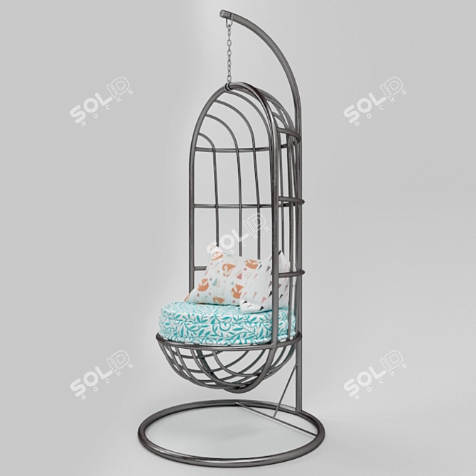 Ultimate Hammock Swing: Stylish and Relaxing 3D model image 1