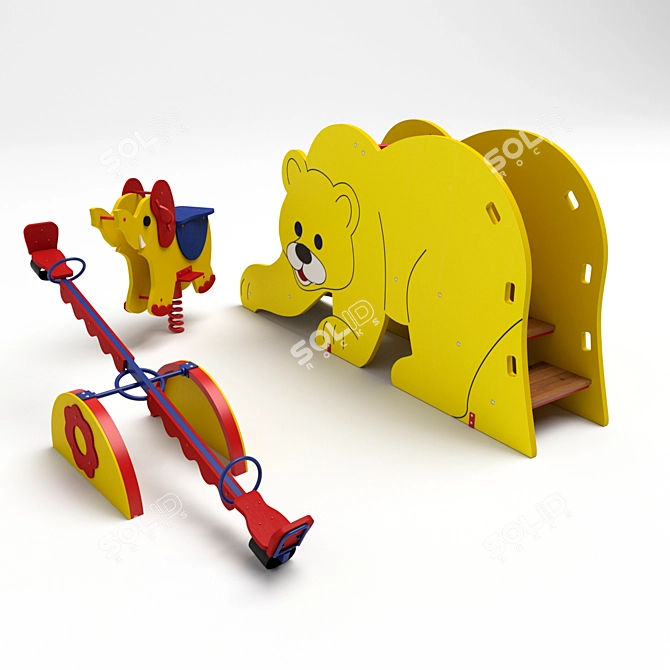 Peony Playground Equipment 3D model image 2