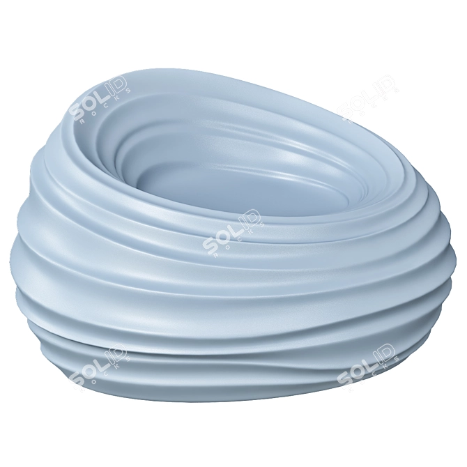 Elegant Tonon RIVERSIDE Chair 3D model image 1