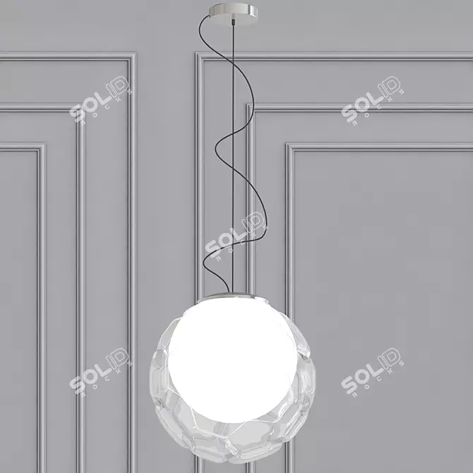 Ethereal Bliss: Fabbian CLOUDY Pendant 3D model image 1