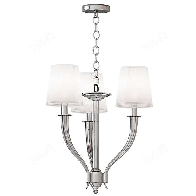 Elegant Mayflower Chandelier 3D model image 1