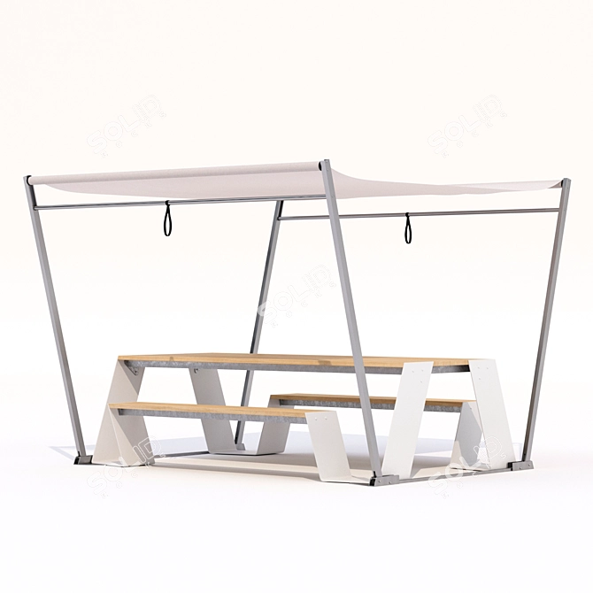 Bremen Adanat Canopy Table 3D model image 1