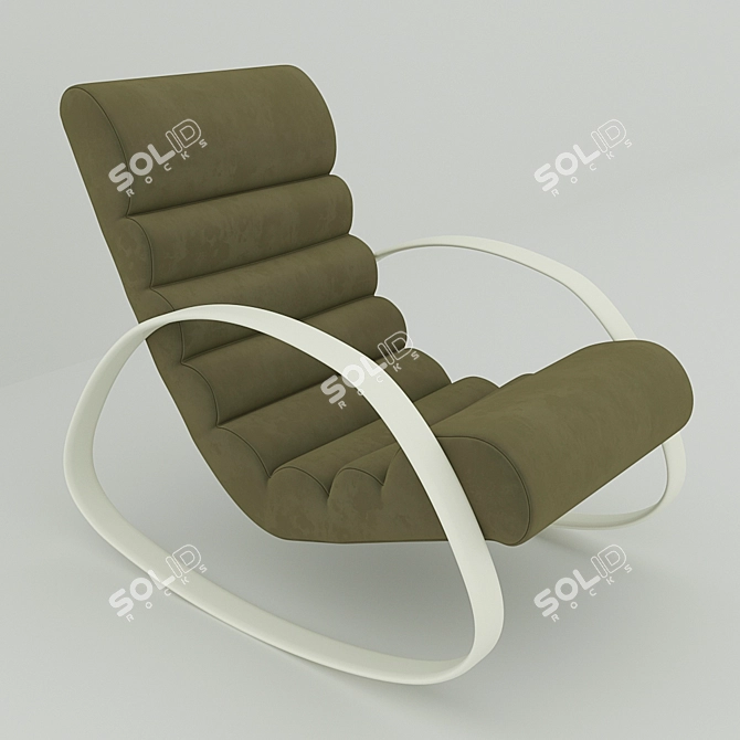 Goa Rocking Chair: Ultimate Comfort 3D model image 1