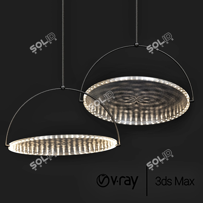 Kepler LED Ceiling Light Fixture 3D model image 1