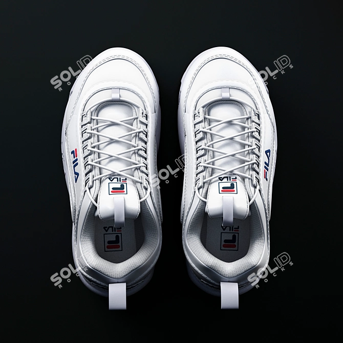 Fila Disruptors 2: Subdivision-Ready 3D Model 3D model image 2