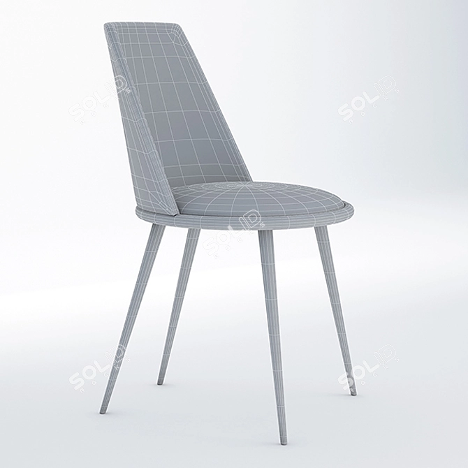 Sleek Aurora Chair: Modern Elegance for Every Space 3D model image 3