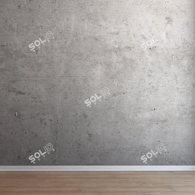 Seamless Concrete Texture for Interior and Exterior Design 3D model image 3