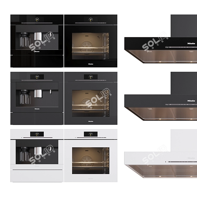 Efficient Kitchen Appliances by Miele 3D model image 2