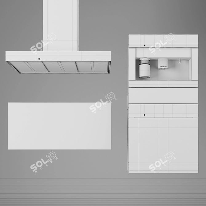 Efficient Kitchen Appliances by Miele 3D model image 3