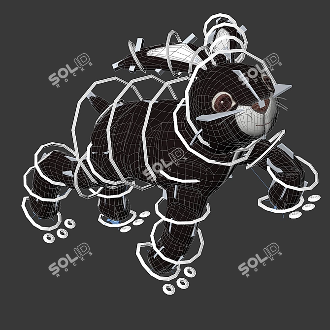 Vandring Hayr Plush Toy - Safe and Fun Playtime Companion 3D model image 3