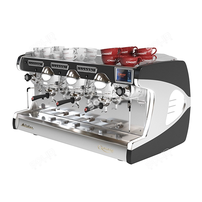 Astoria Sabrina: Retro-Inspired Espresso Excellence 3D model image 2