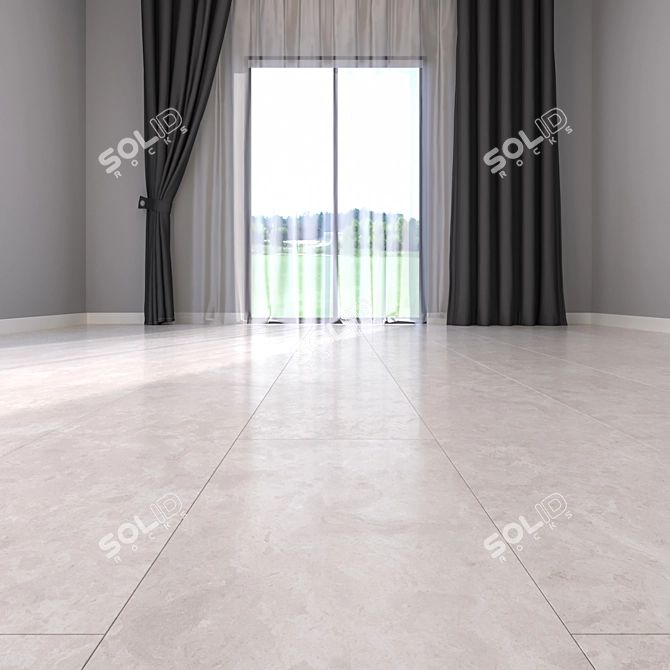 High-Definition Marble Flooring 3D model image 2