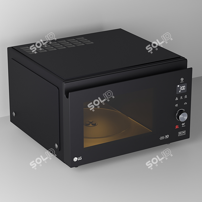 LG MJ-3965BIS: Multi-function Microwave with Grill and Convection 3D model image 3