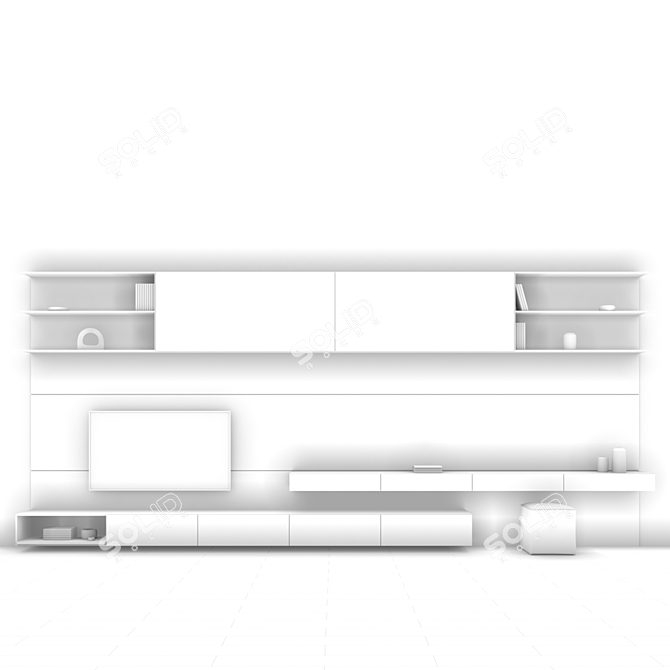 Zona 32 TV: Sleek and Spacious 3D model image 3