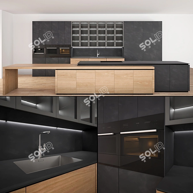 Heartwood Kitchen Cabinetry: Exceptional Home Solution 3D model image 1