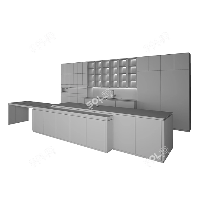 Heartwood Kitchen Cabinetry: Exceptional Home Solution 3D model image 2