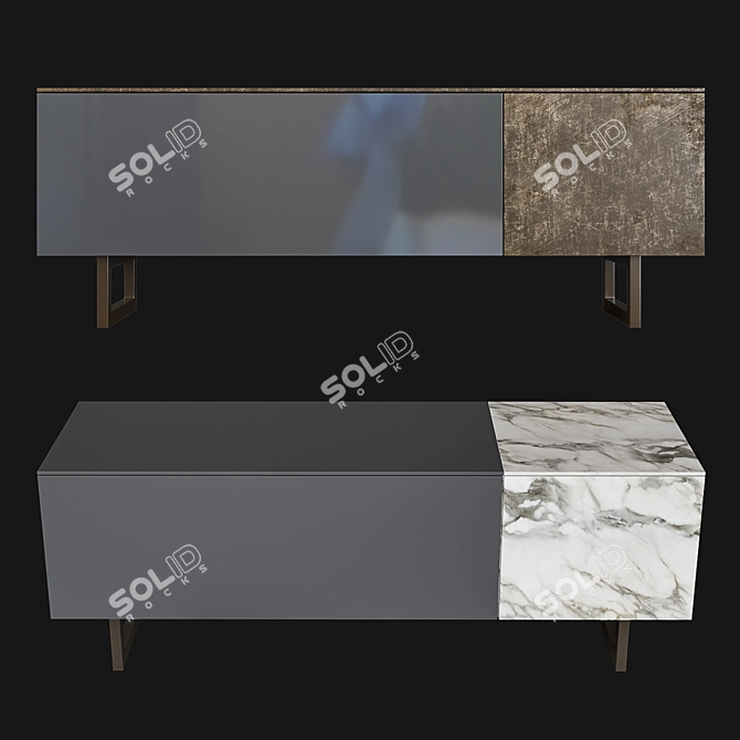 Elegant Ruben Storage Solution 3D model image 1