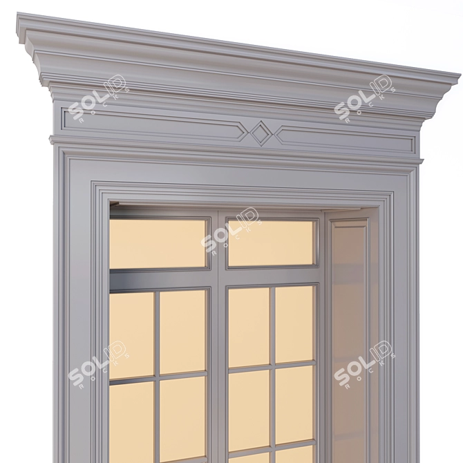 Elegant Archival Door 3D model image 2