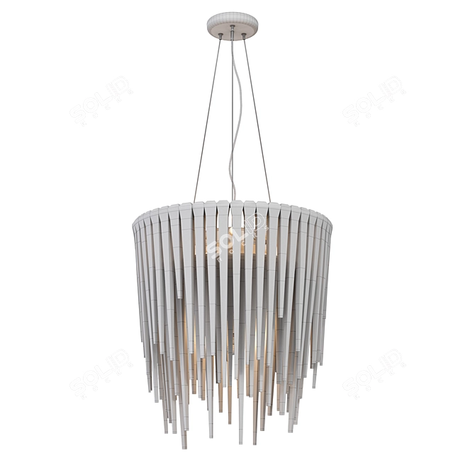 Elegant Icicle Suspension Light 3D model image 3