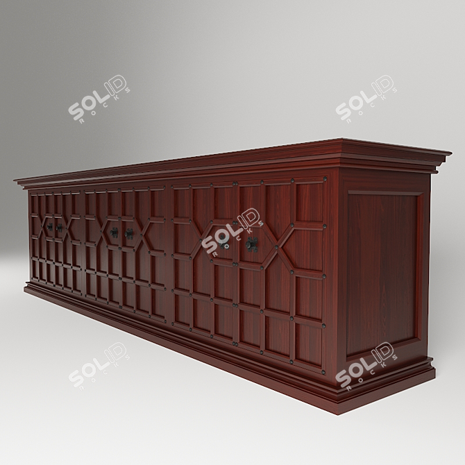 Elegant Castello Buffet by Desondo 3D model image 1