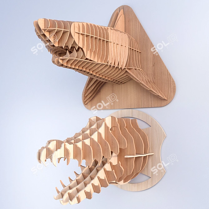 Wildlife Plywood Trophy Collection 3D model image 2