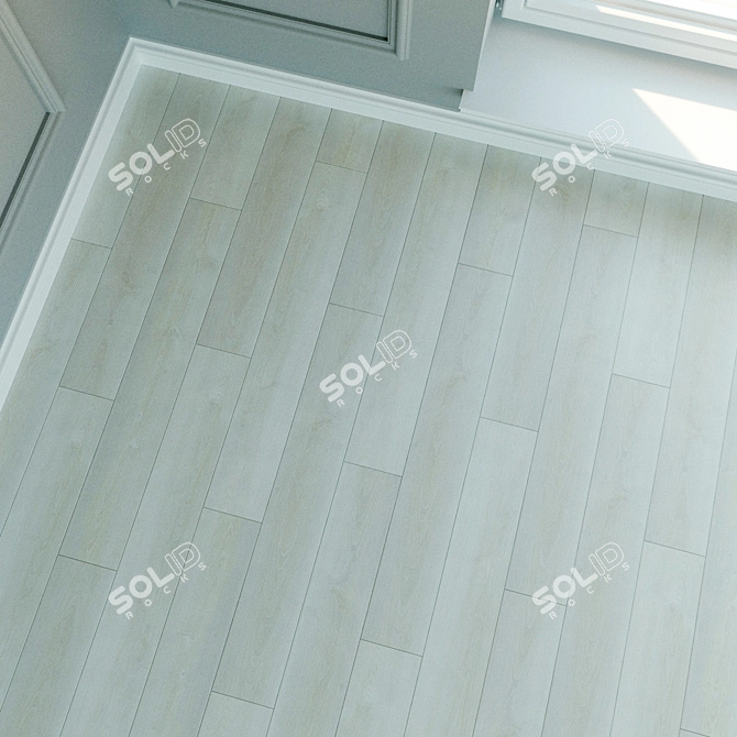 Natural Wood Laminate Flooring 3D model image 2