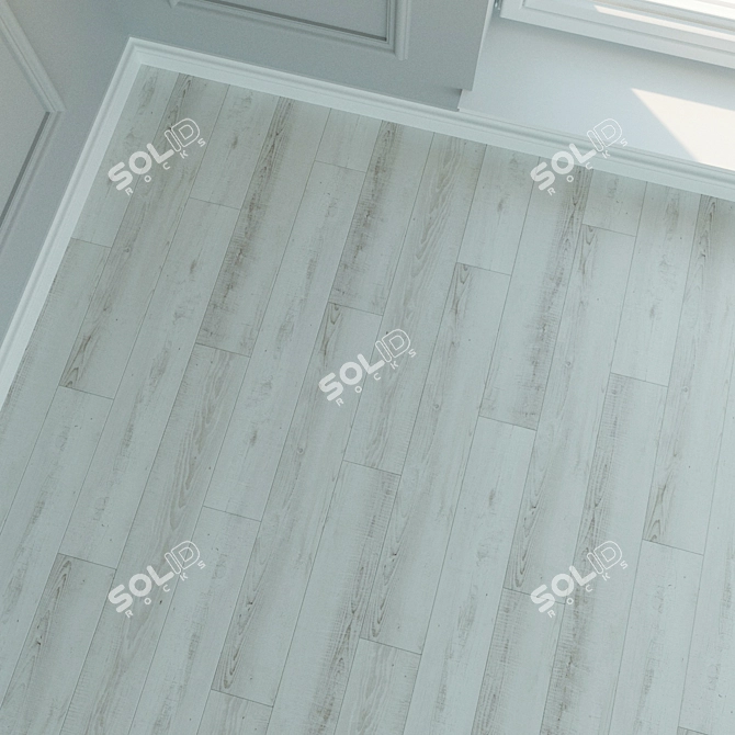 Natural Wood Laminate Flooring 3D model image 3