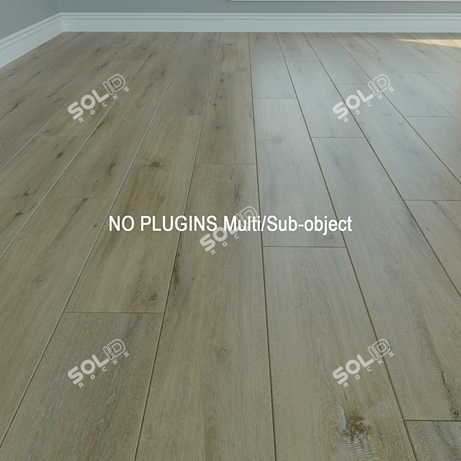 WINEO Laminate Flooring - Natural Wood Finish 3D model image 2