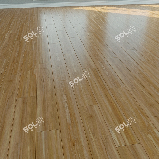 Natural Wood Laminate Flooring 3D model image 2