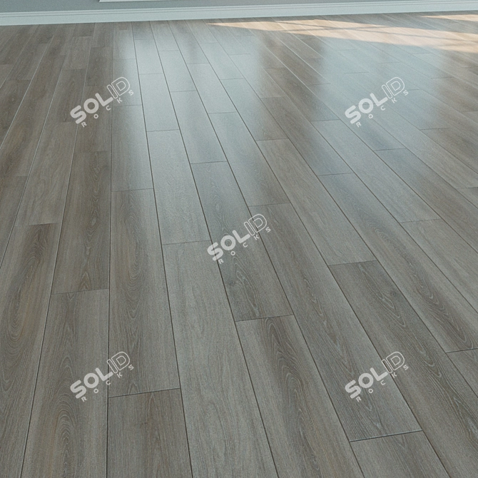 Natural Wood Laminate Flooring 3D model image 3