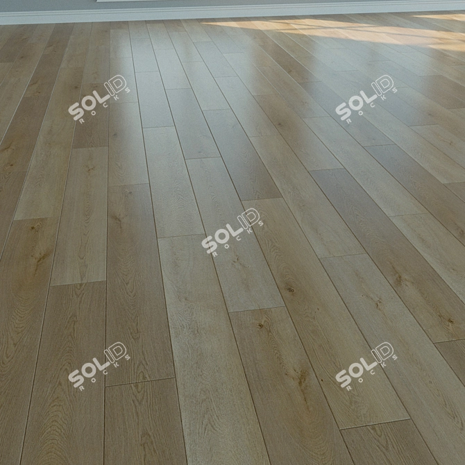 Natural Wood Laminate Flooring 3D model image 2