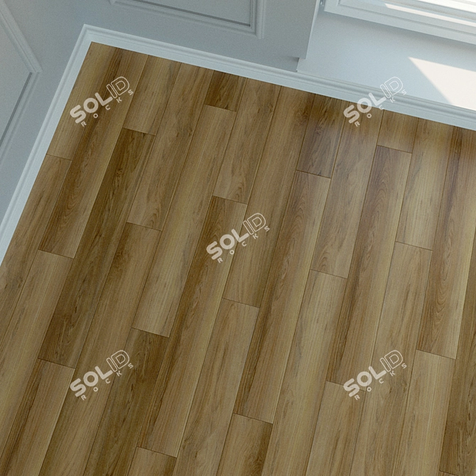 Natural Wood Laminate - Parquet Flooring 3D model image 2