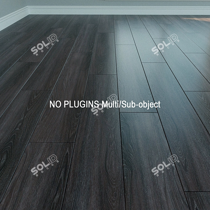 Natural Wood Laminate Flooring 3D model image 1