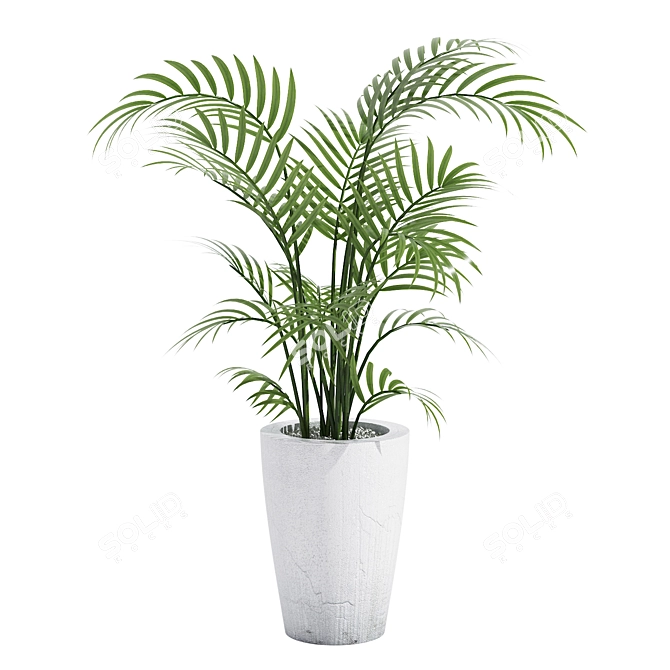 Botanical Bliss: Indoor Houseplant 3D model image 1