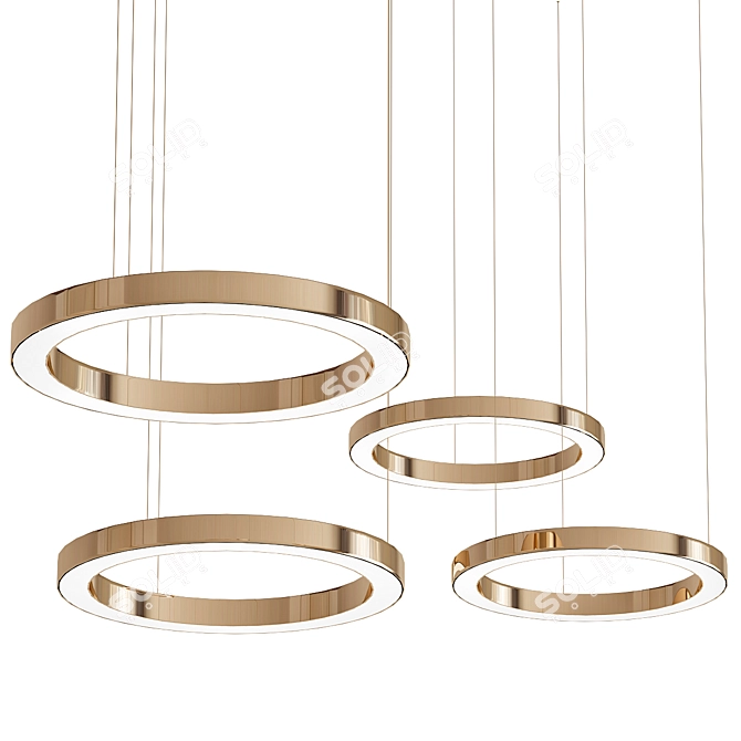 MAHLU Pendant Light - Elegant Illumination 3D model image 1